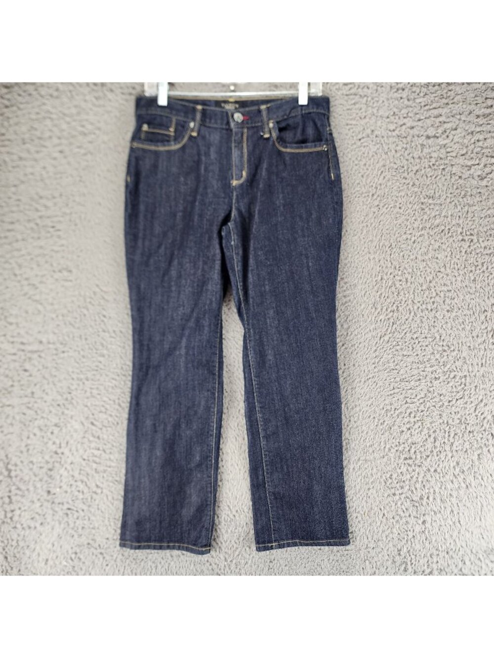 Talbots Jeans Womens 8 Petite Blue Stretch Denim Straight